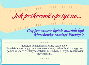 Marchewka zamiast Pączka, czyli jak poskromić apetyt na niezdrowe przekąski